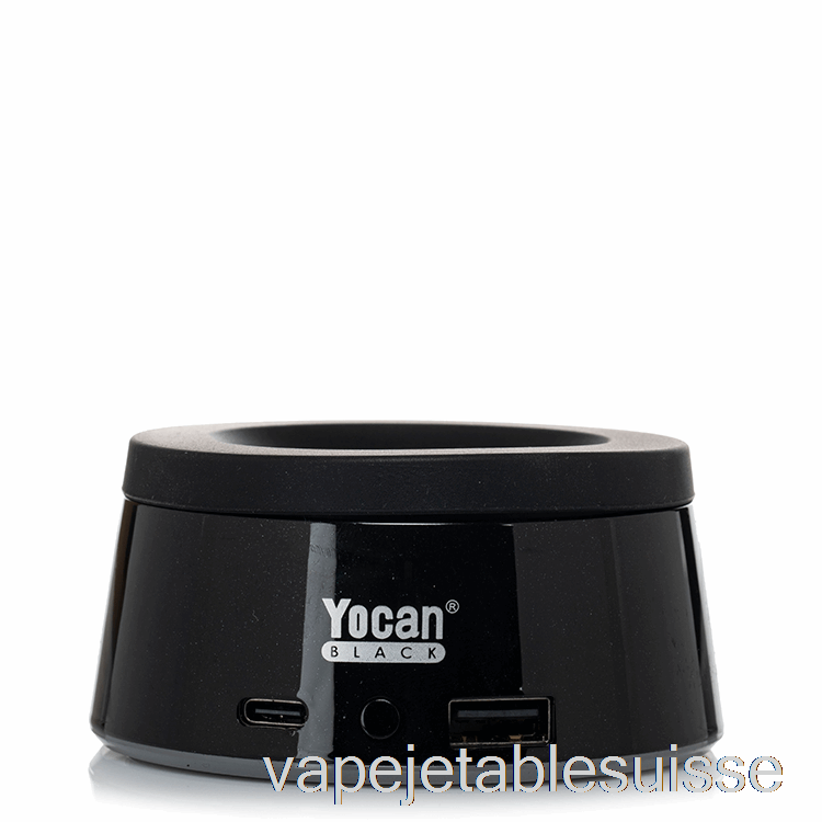 Vape Suisse Yocan Noir Chargeur Sans Fil Flux Céleste Noir